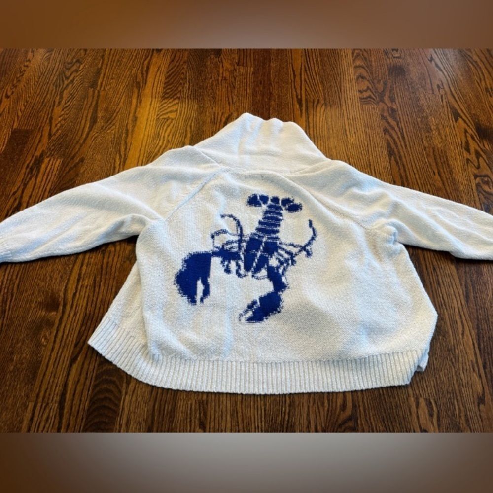 Anthropologie Maeve Lobster Cardigan - Picture 5 of 8